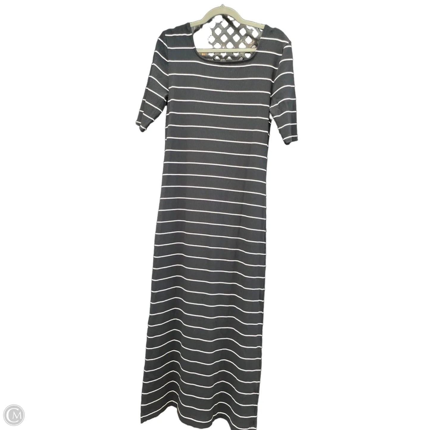 Dress Casual Midi By Lou And Grey In Black & White, Size: L
