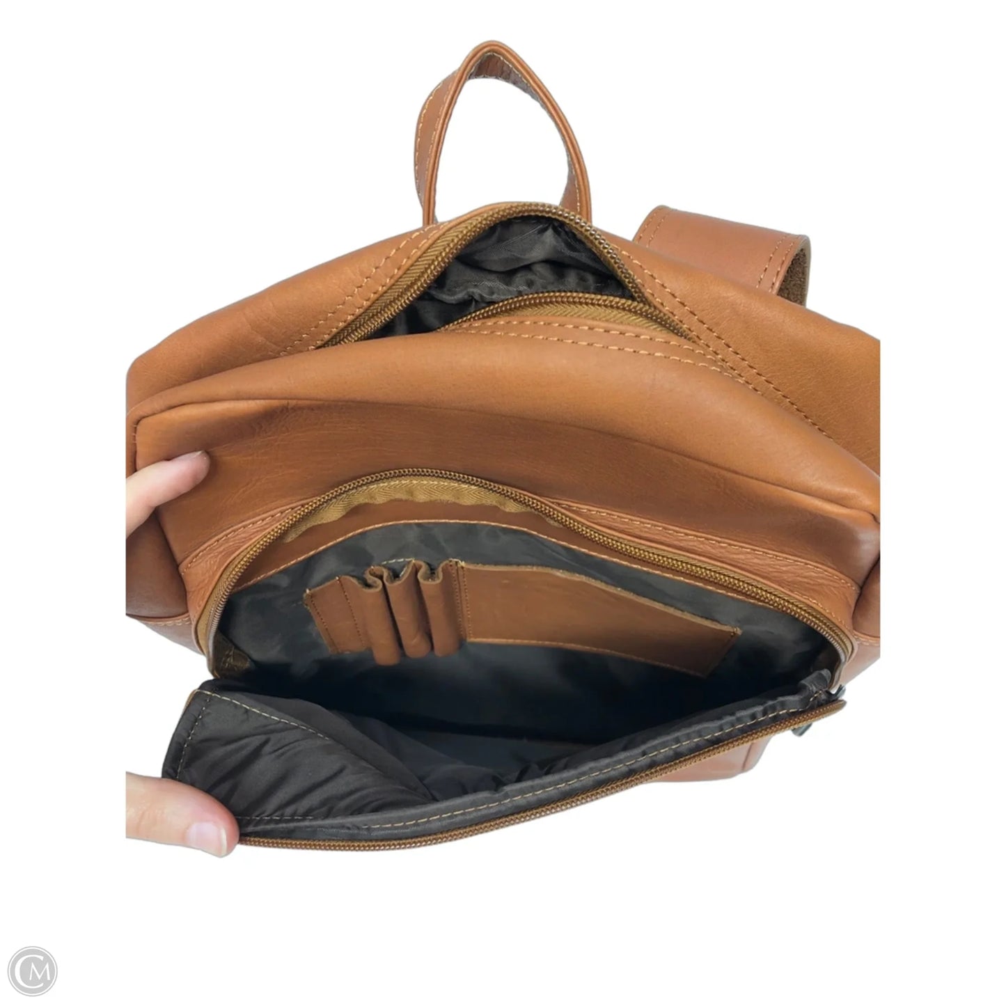 Backpack Leather By Cmb, Size: Medium