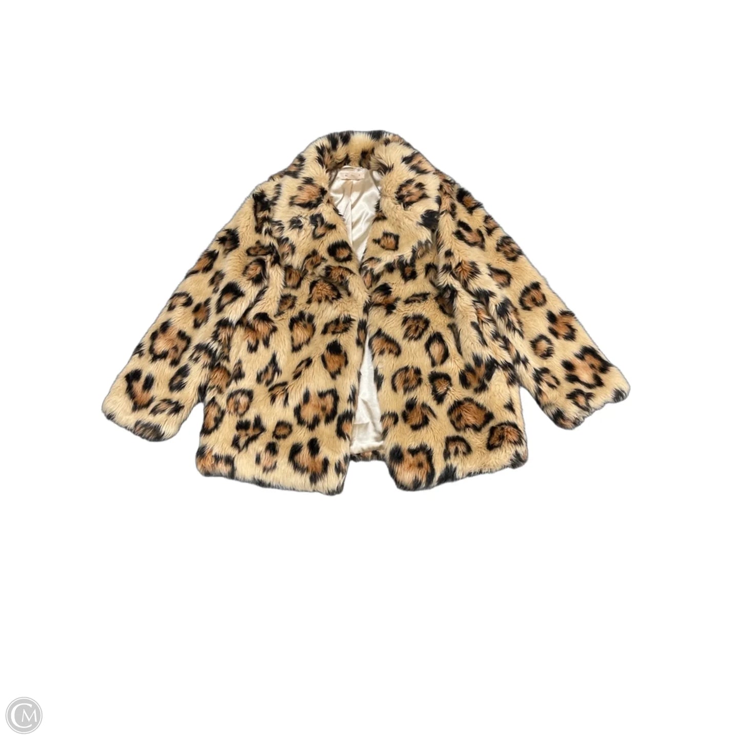 Jacket Faux Fur & Sherpa By Glamorous In Animal Print, Size: L