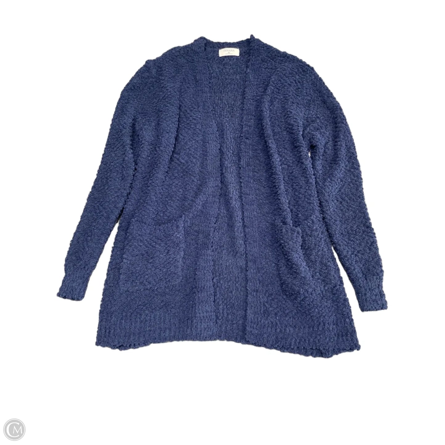 Sweater Cardigan By Zenana In Navy, Size: Xl