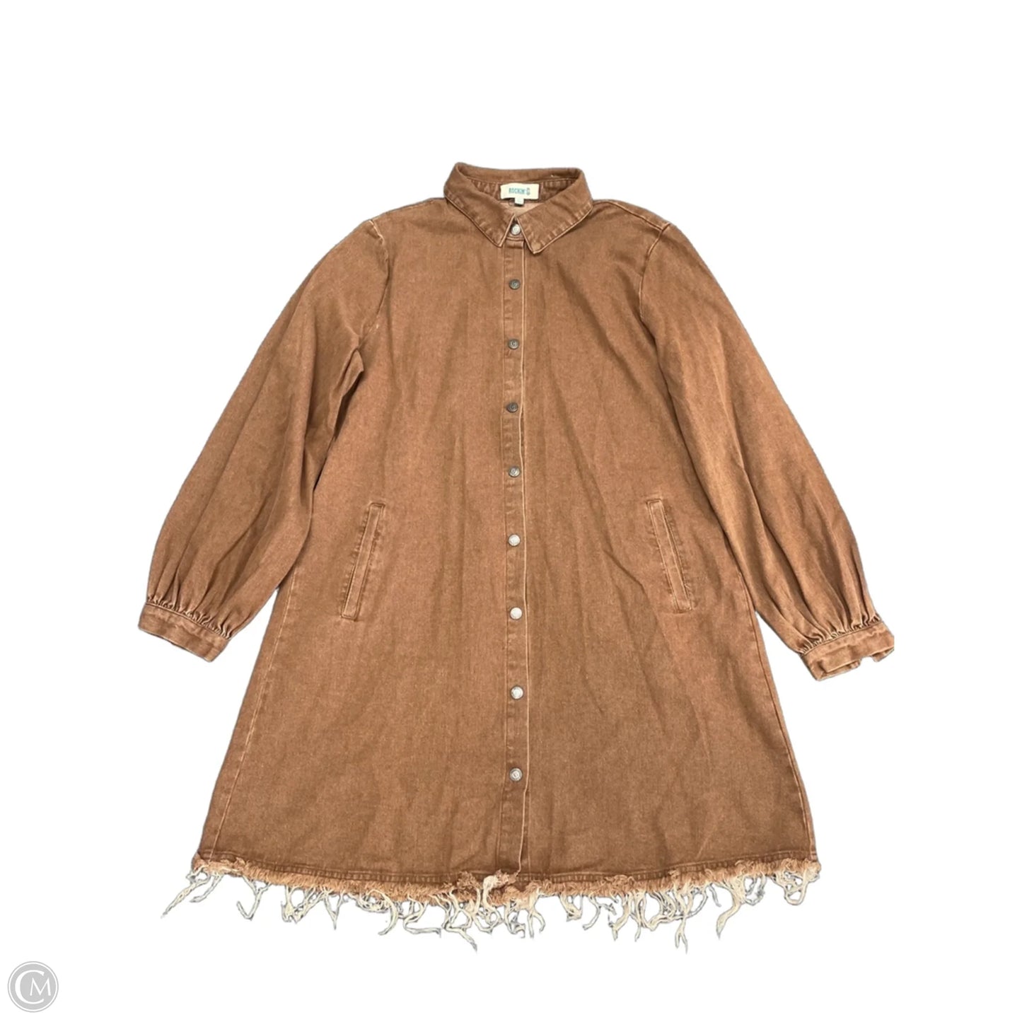 Dress Casual Short By Cmc In Brown, Size: L