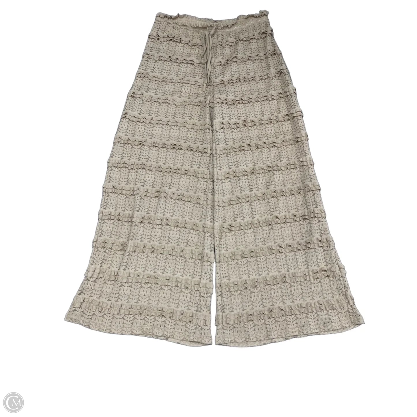 Pants Wide Leg By Clothes Mentor In Beige, Size: Xl