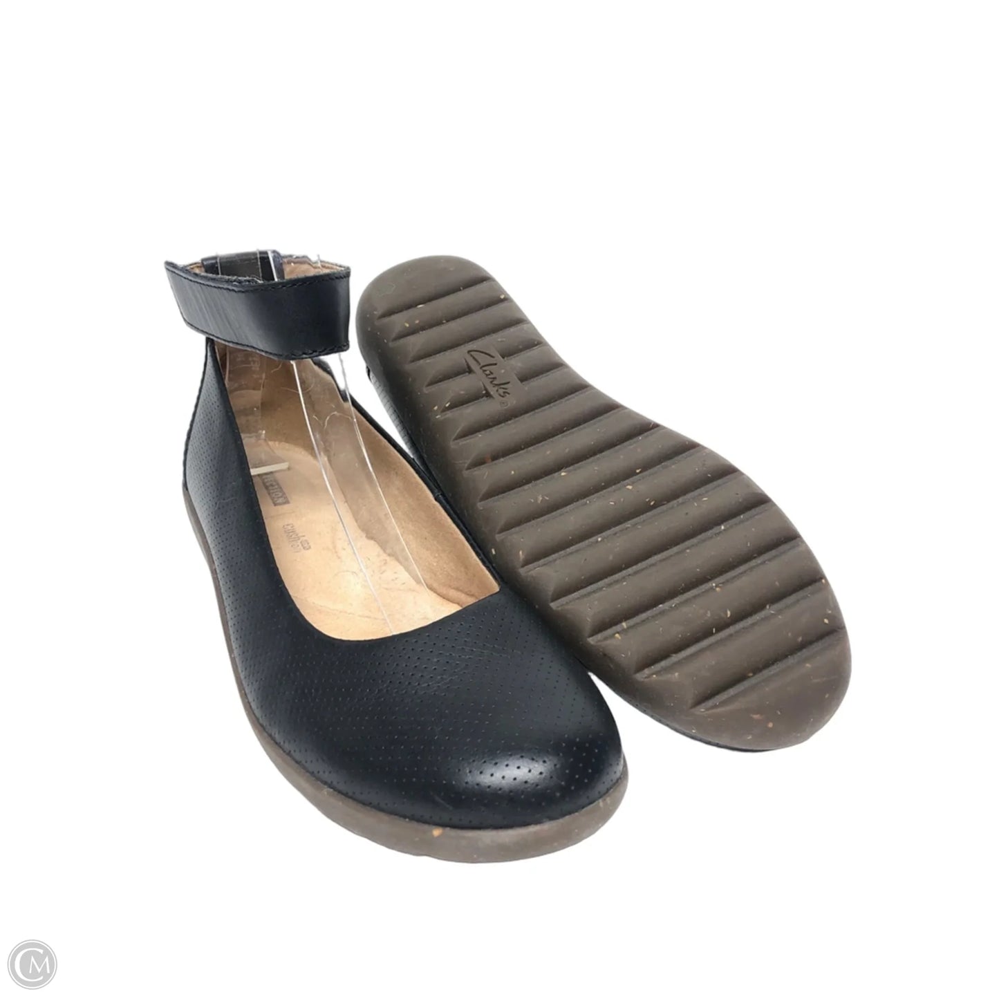 Shoes Flats By Clarks In Black, Size: 8.5