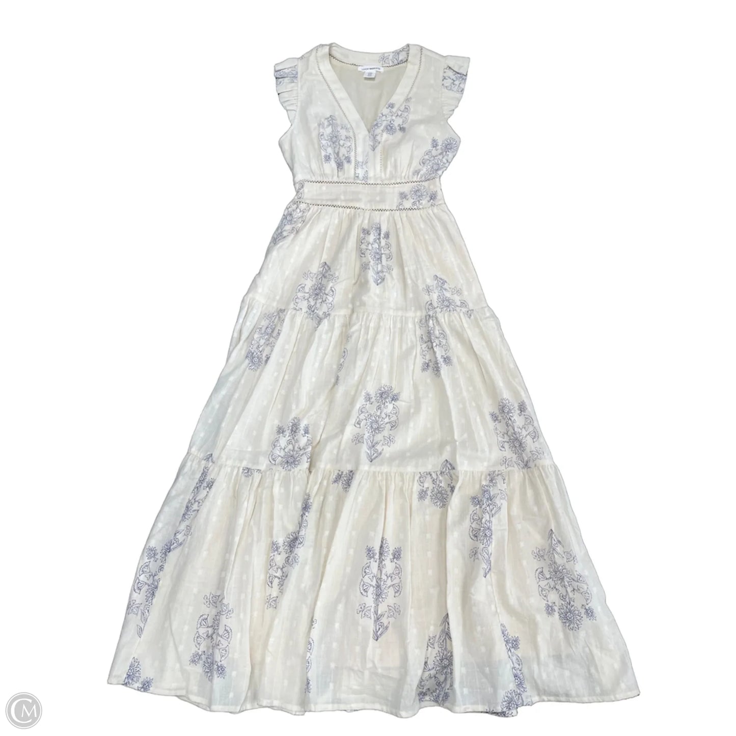 Dress Casual Midi By Lucky Brand In Cream, Size: Xs