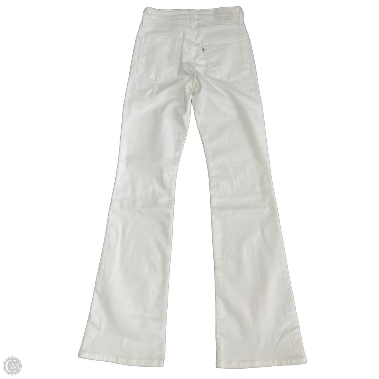 Jeans Boot Cut By Levis In White Denim, Size: 2