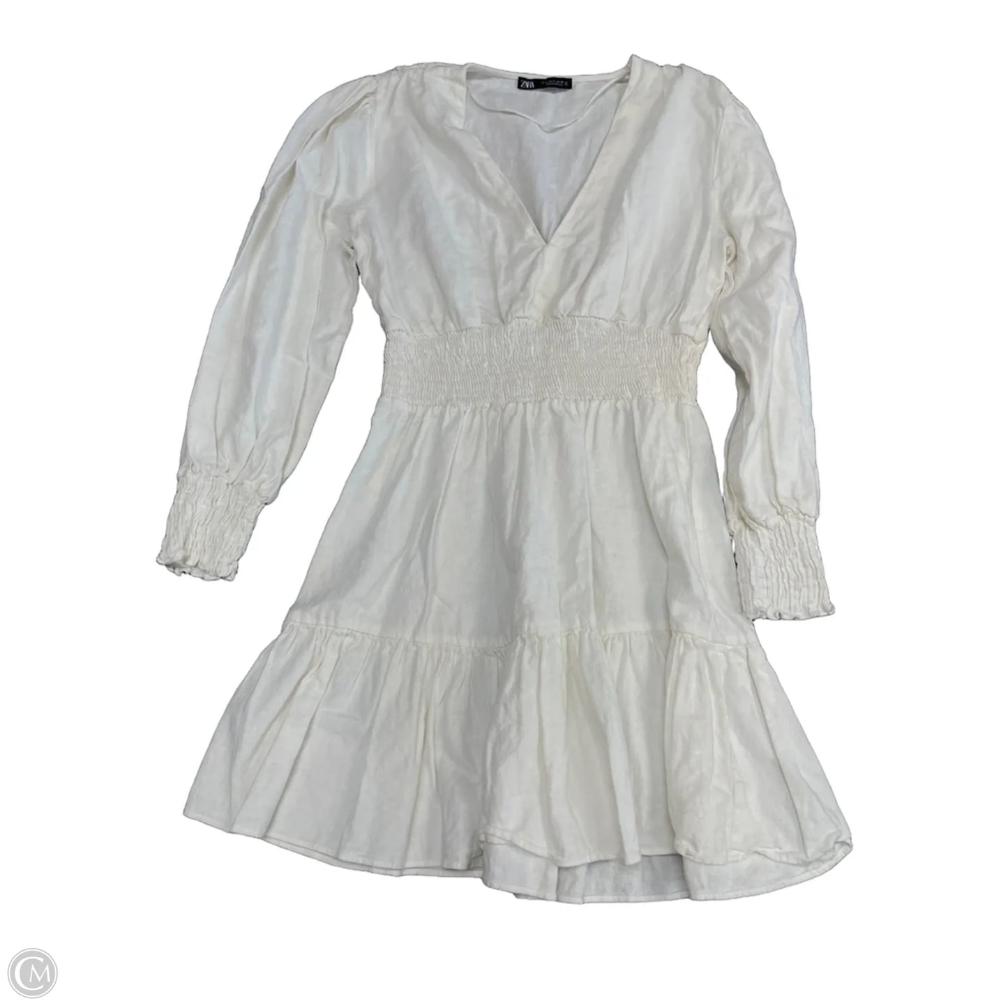 Dress Casual Short By Zara In White, Size: S