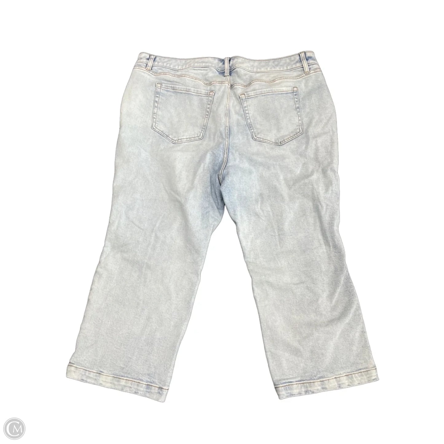 Jeans Cropped By Lane Bryant In Blue Denim, Size: 20