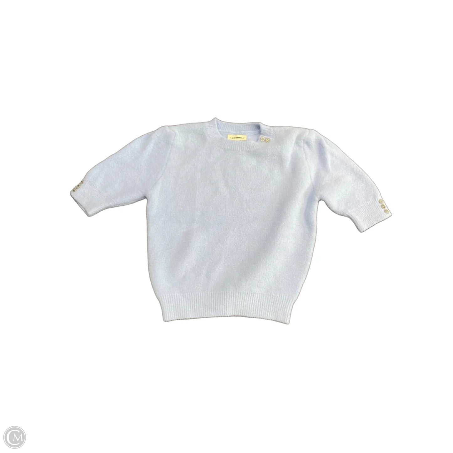 Sweater Short Sleeve By Ee Some In Blue, Size: S