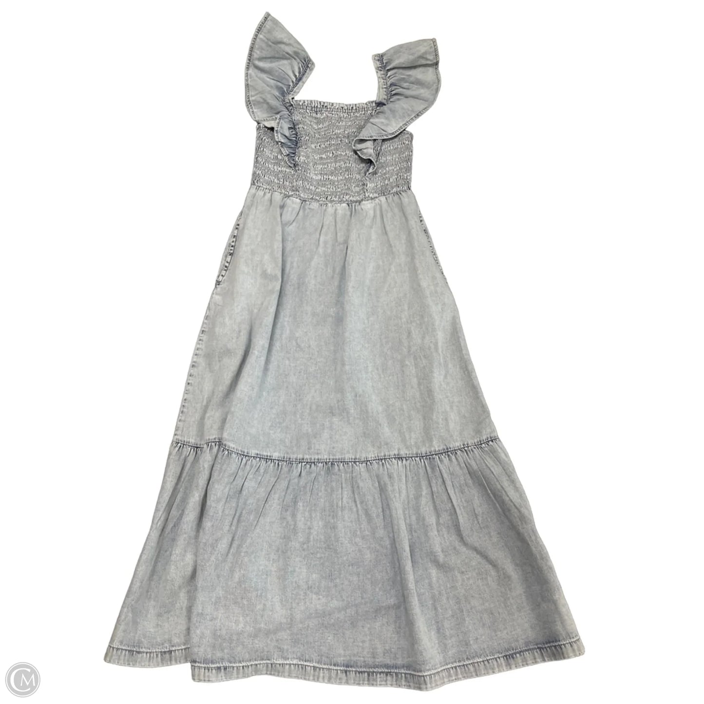 Dress Casual Midi By Gap In Blue, Size: S
