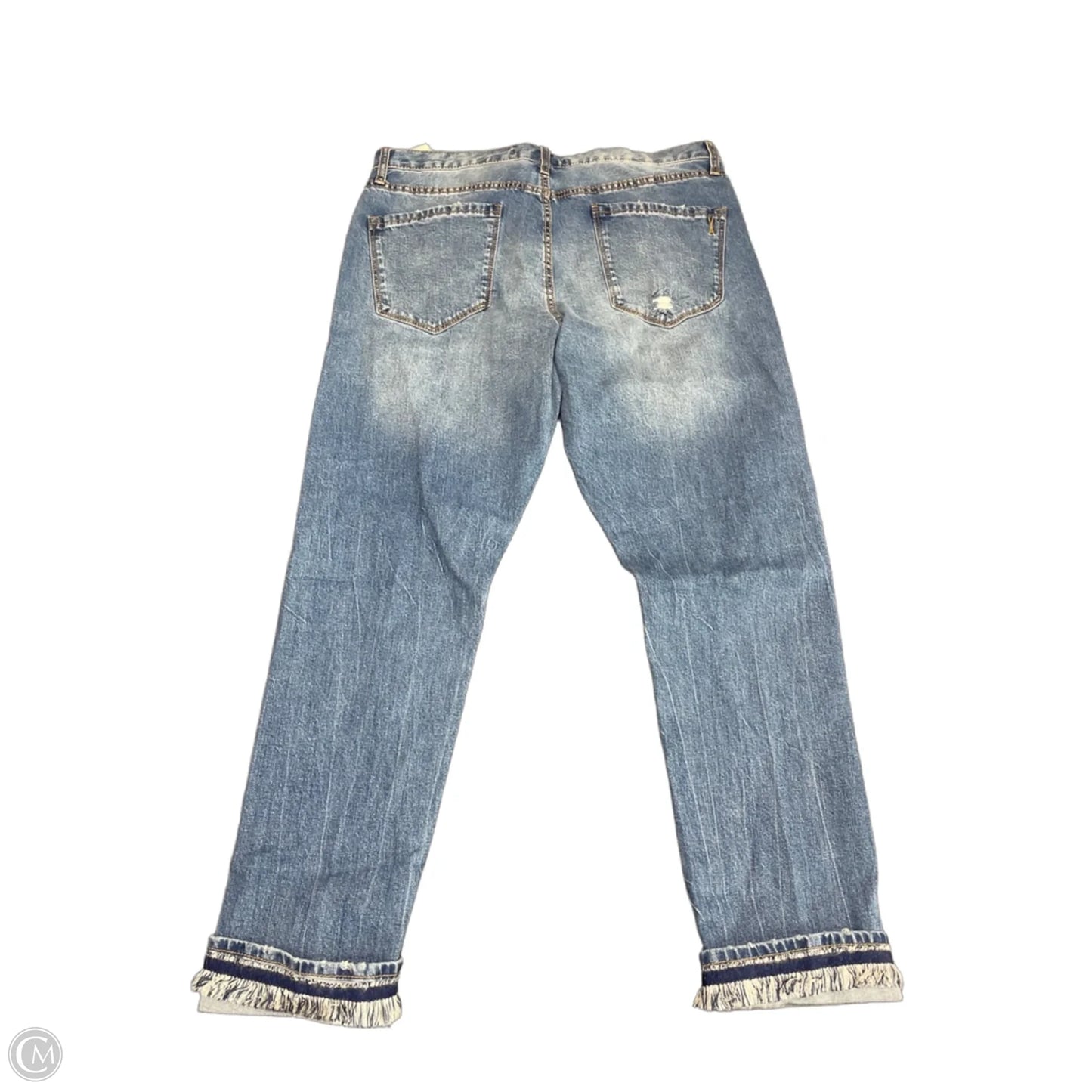 Jeans Straight By Vintage America In Blue Denim, Size: 12