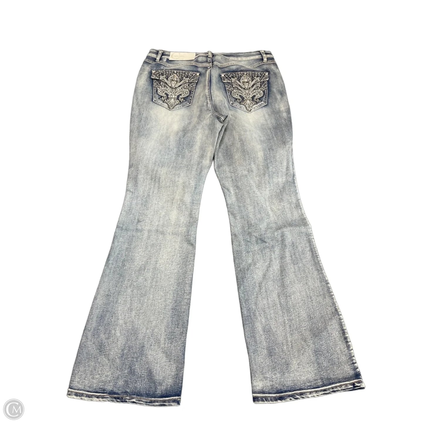 Jeans Straight By Cato In Blue Denim, Size: 14