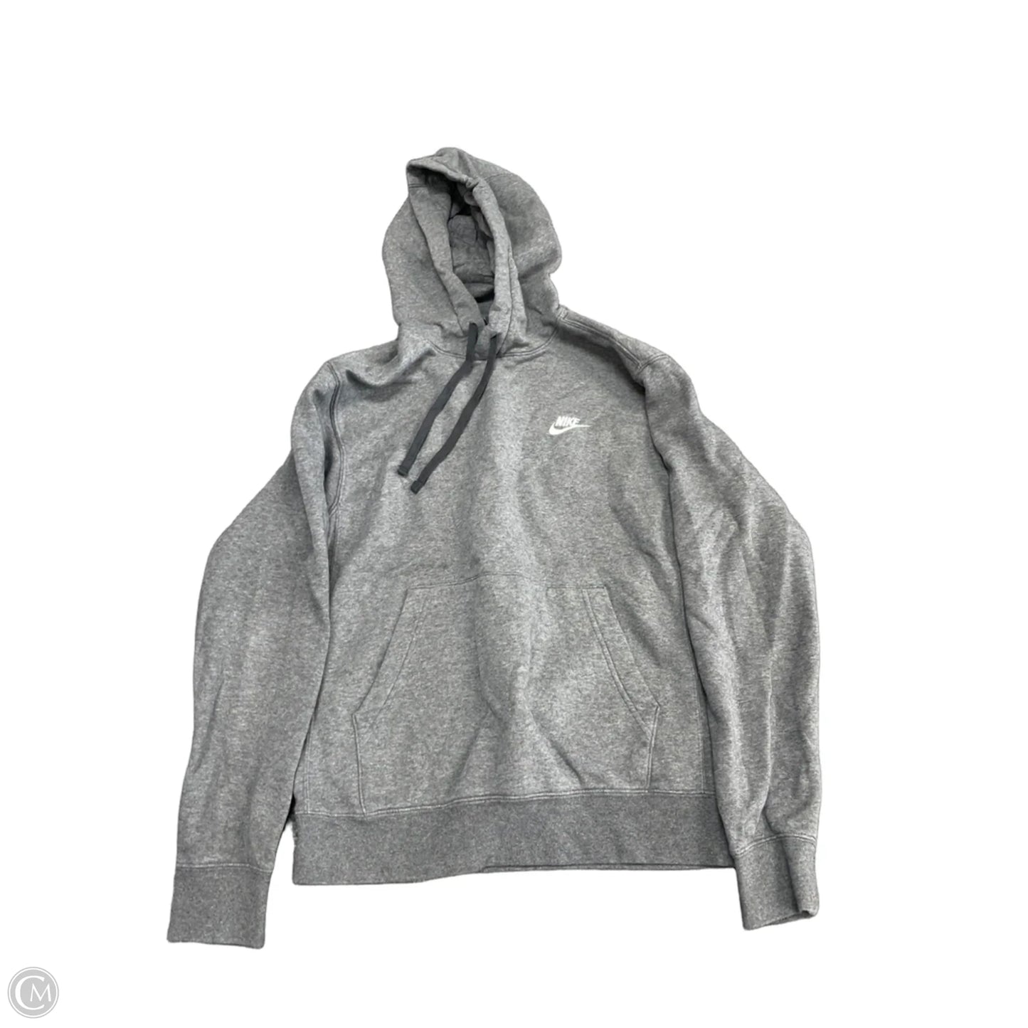 Sweatshirt Hoodie By Nike Apparel In Grey, Size: S