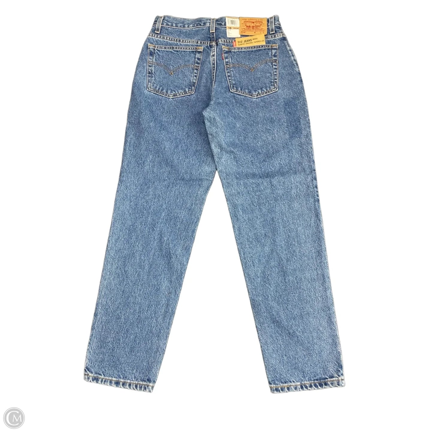 Jeans Straight By Levis In Blue Denim, Size: 10p