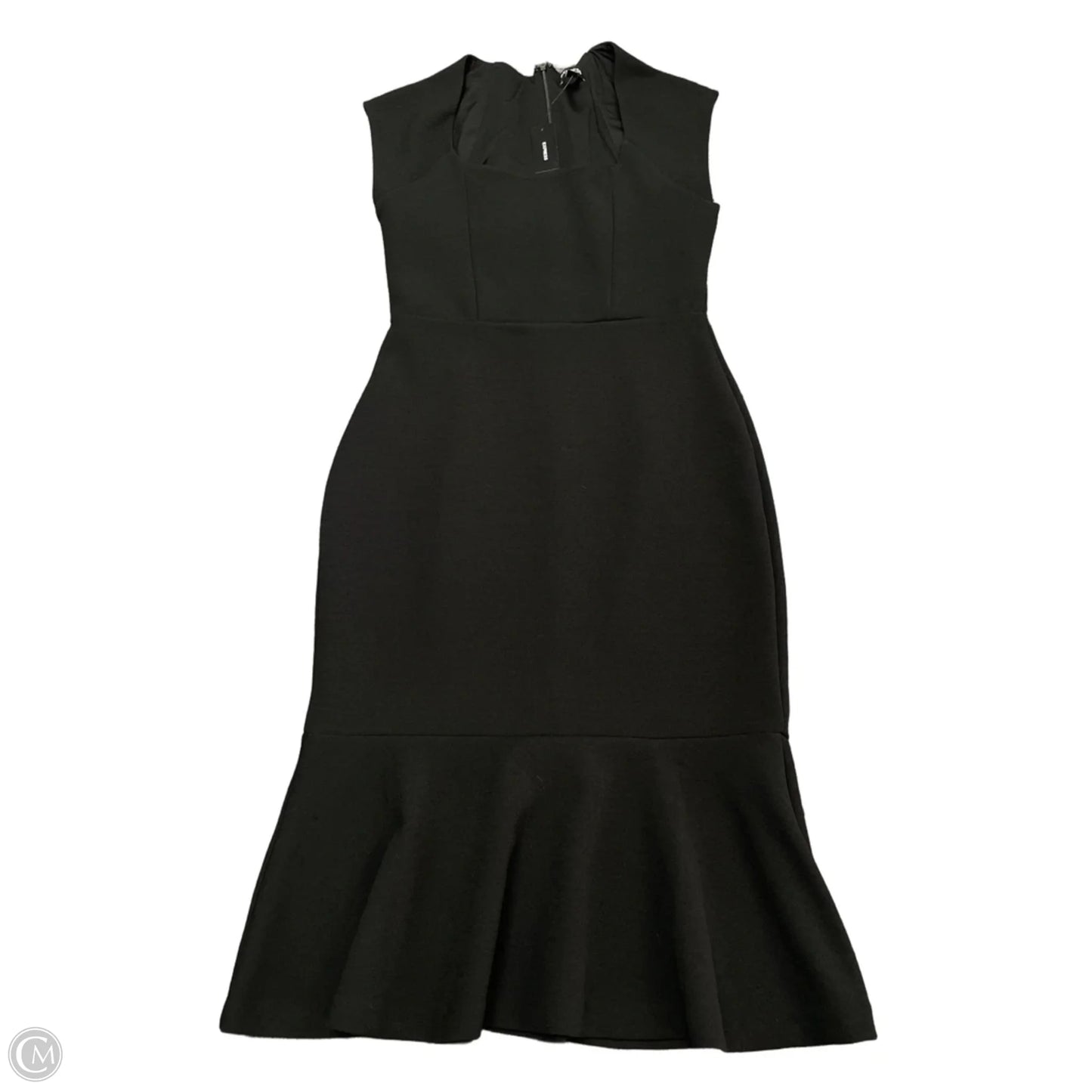 Dress Casual Midi By Express In Black, Size: M