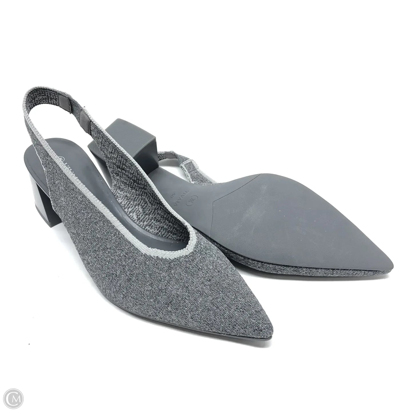 Shoes Heels Block By Clothes Mentor In Grey, Size: 10