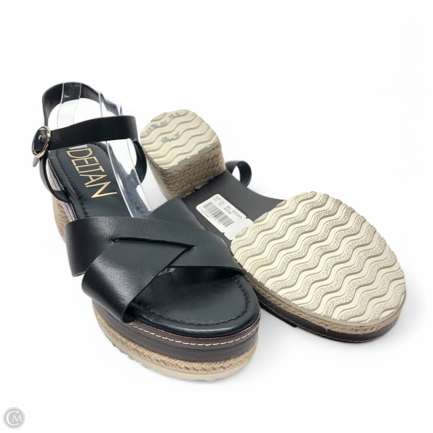 Sandals Heels Platform By Cmc In Black, Size: 9.5