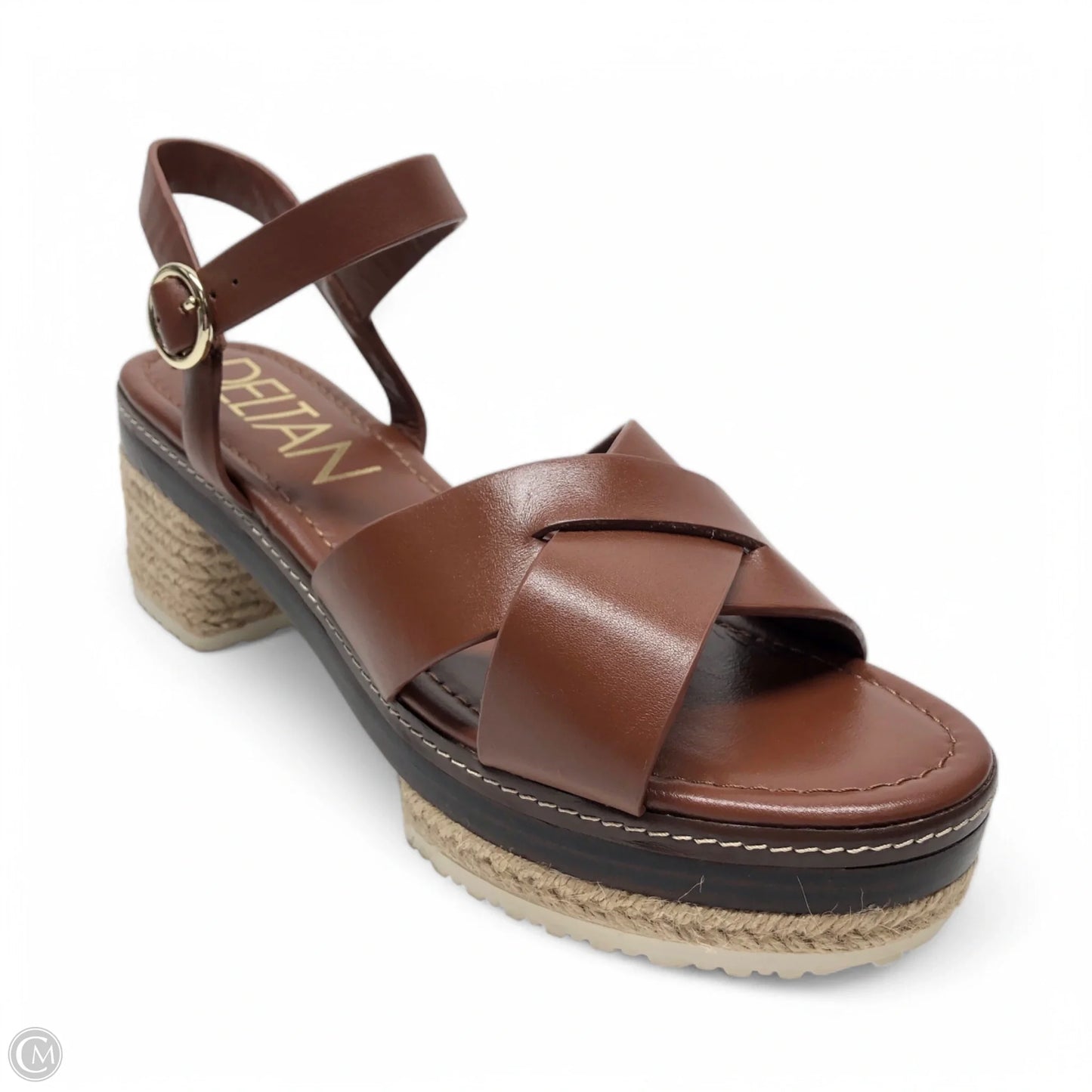 Sandals Heels Platform By Cmc In Brown, Size: 9.5
