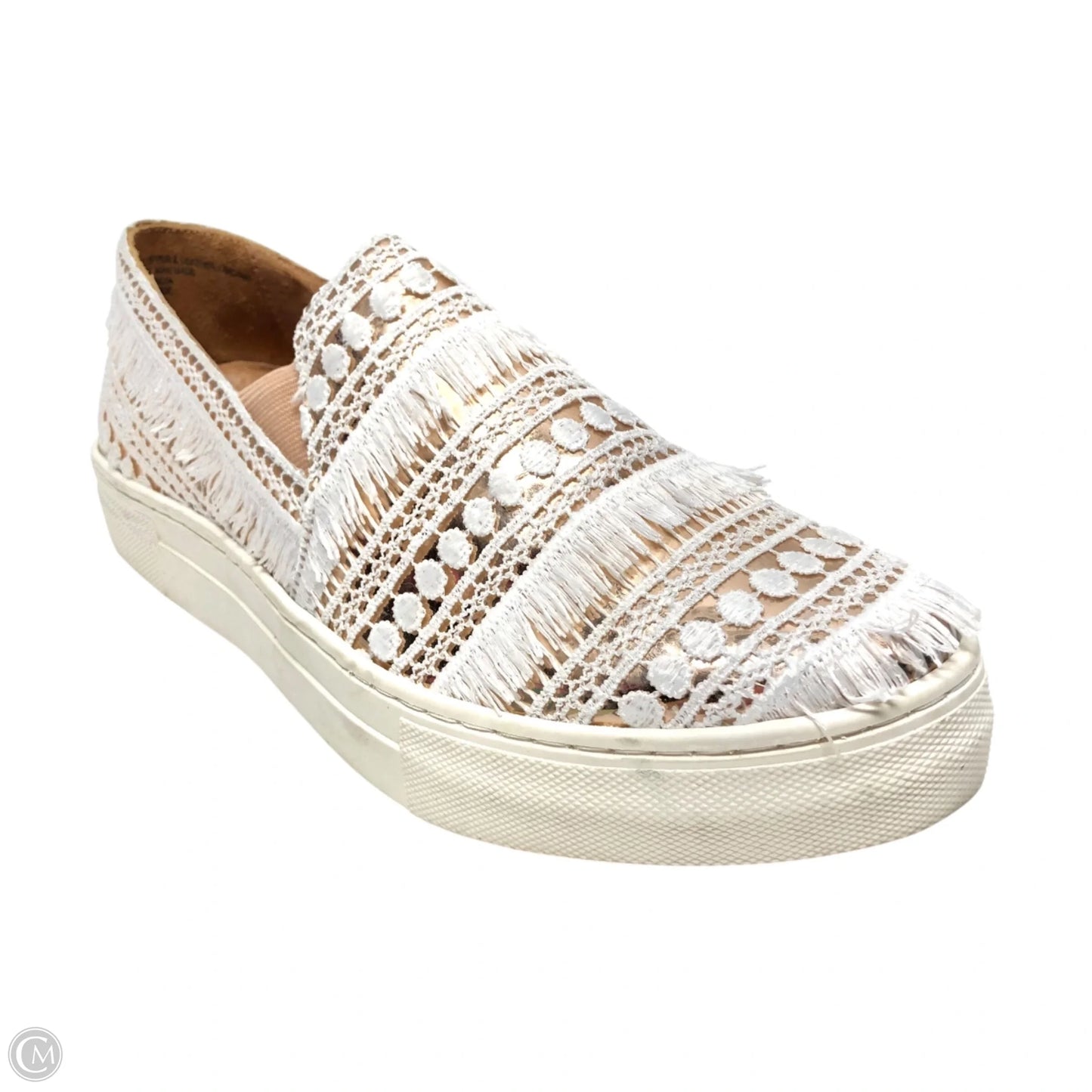 Shoes Flats By Seychelles In Gold & White, Size: 8.5