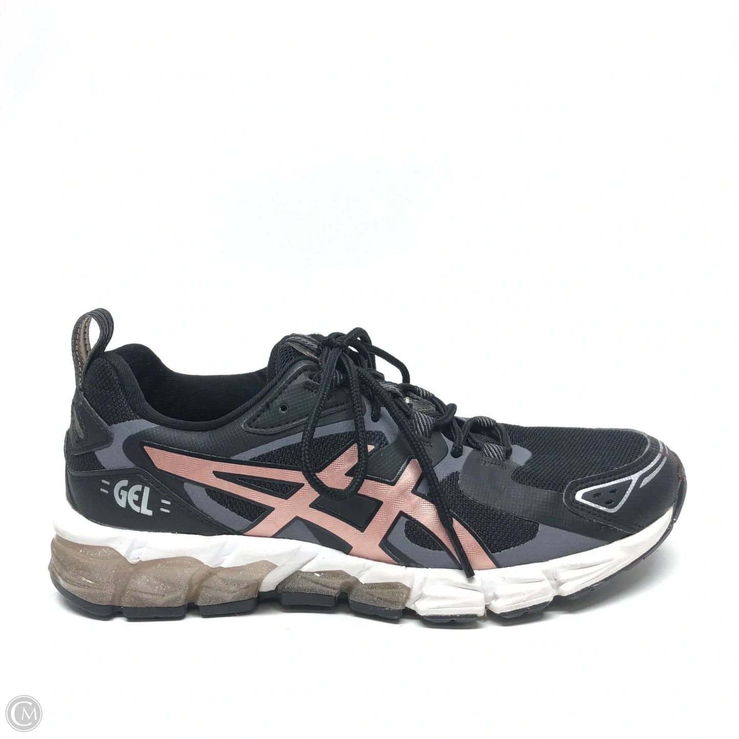 Shoes Athletic By Asics In Black & Grey, Size: 8