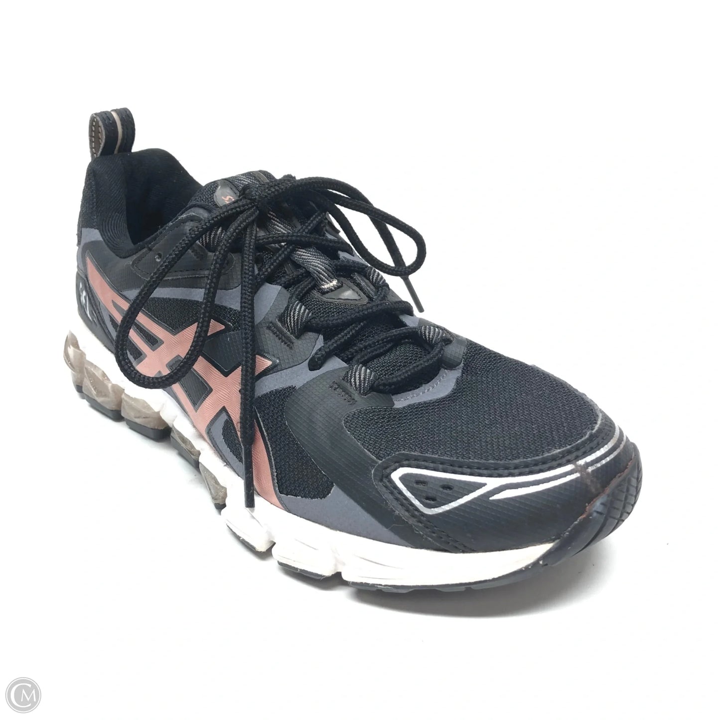 Shoes Athletic By Asics In Black & Grey, Size: 8