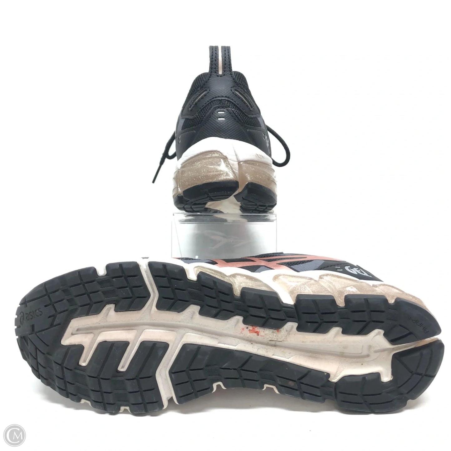 Shoes Athletic By Asics In Black & Grey, Size: 8