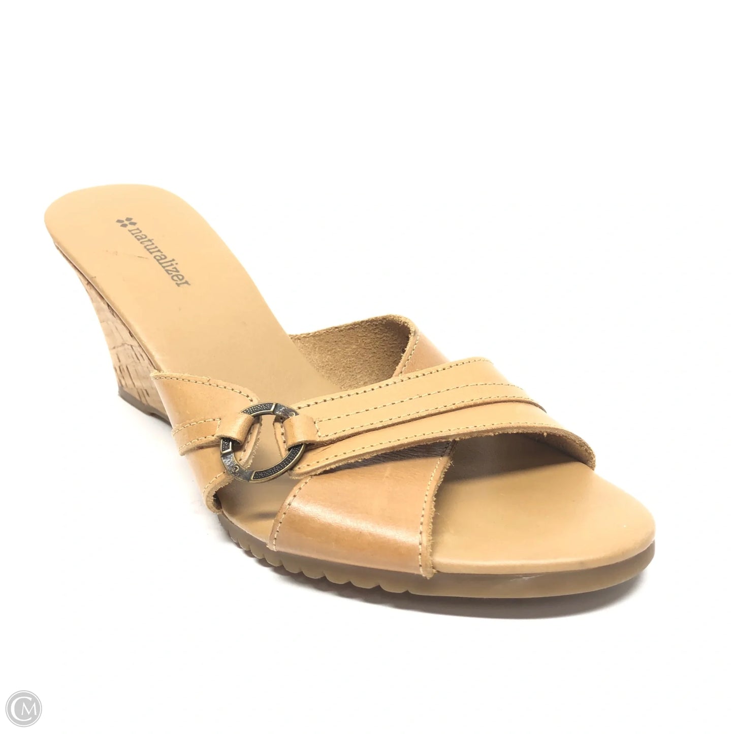 Sandals Heels Wedge By Naturalizer In Brown, Size: 9.5
