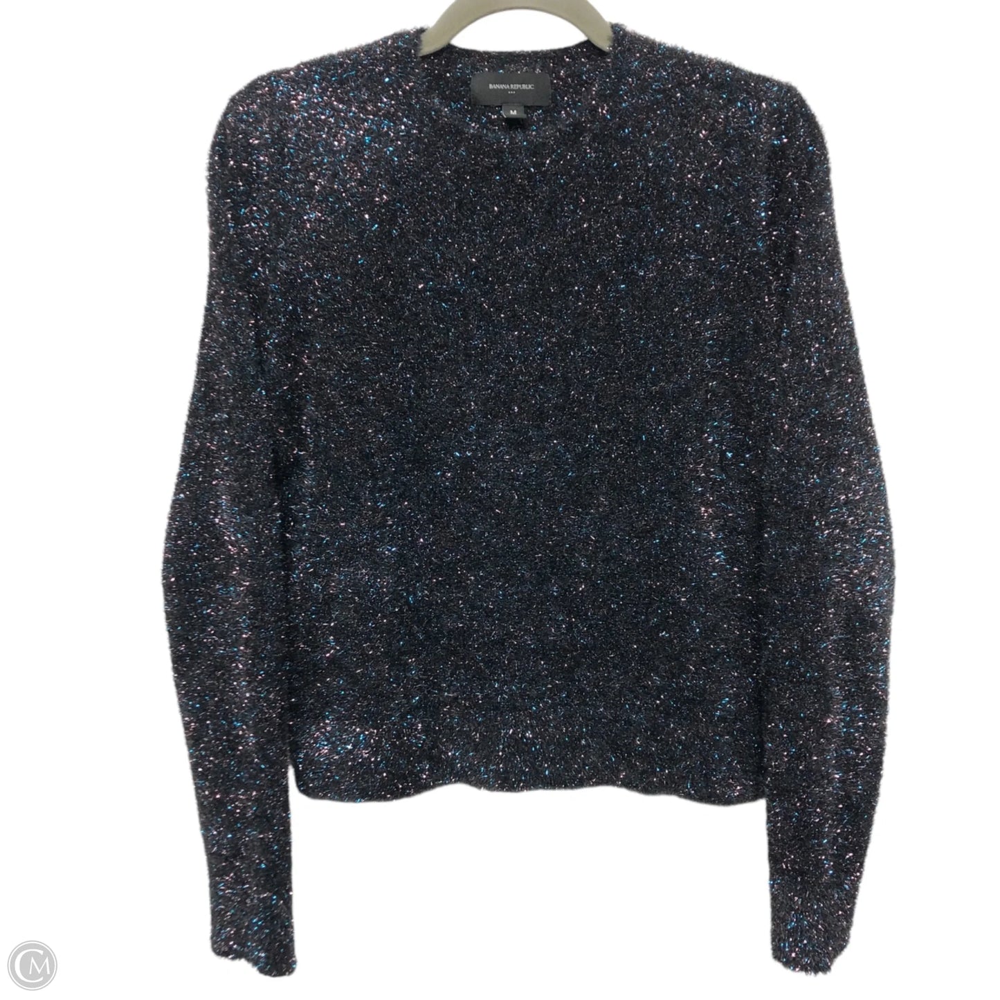 Sweater By Banana Republic In Black & Blue, Size: M