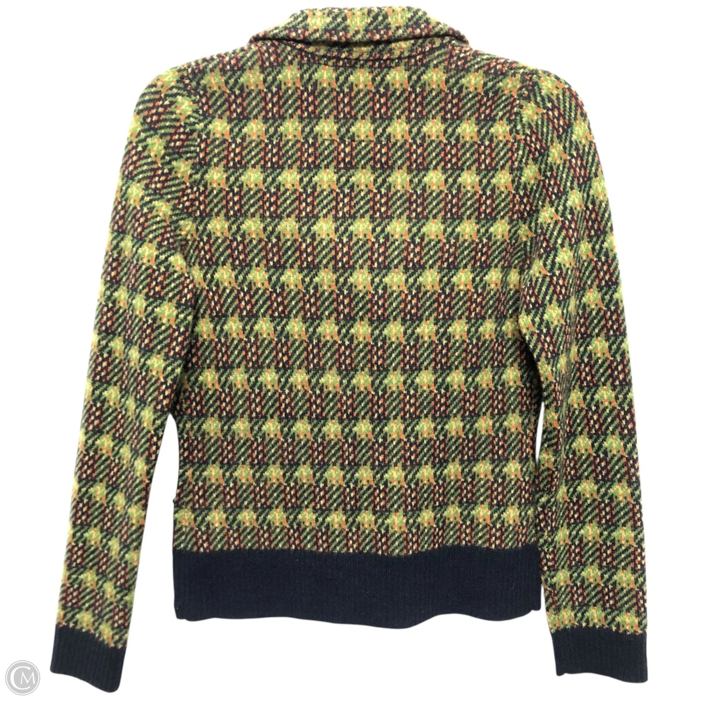 Sweater Cardigan By Sparrow In Blue & Green, Size: S