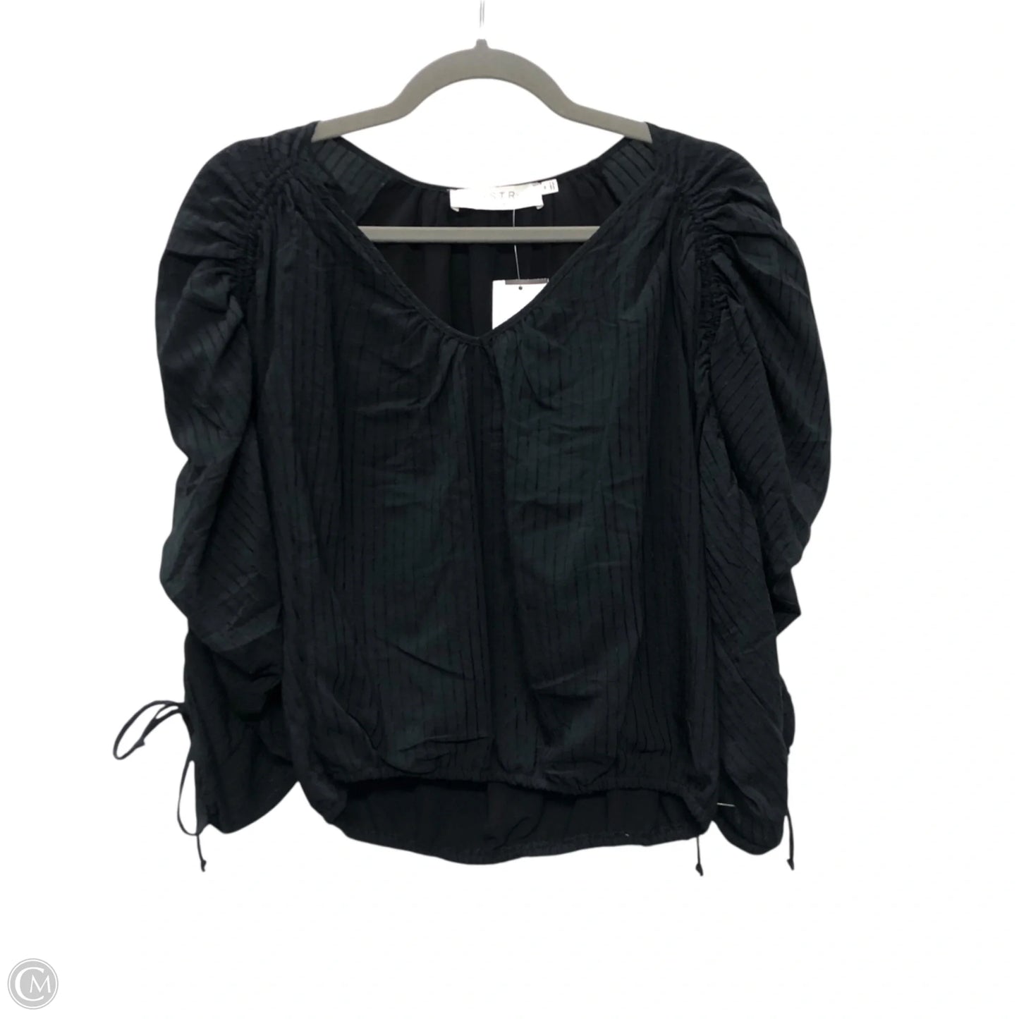 Top Long Sleeve By Astr In Black, Size: M