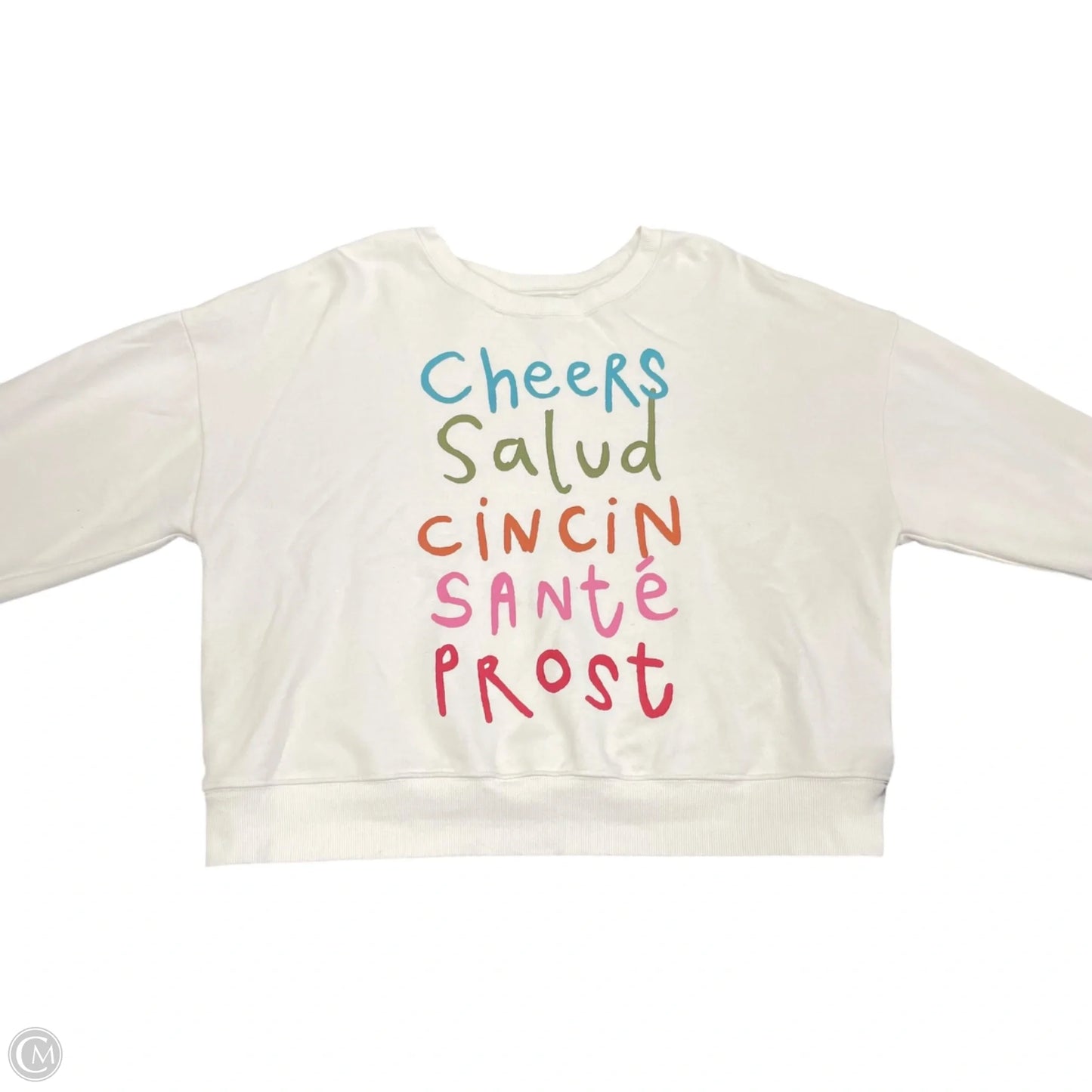 Sweatshirt Crewneck By Maeve In Pink, Size: M