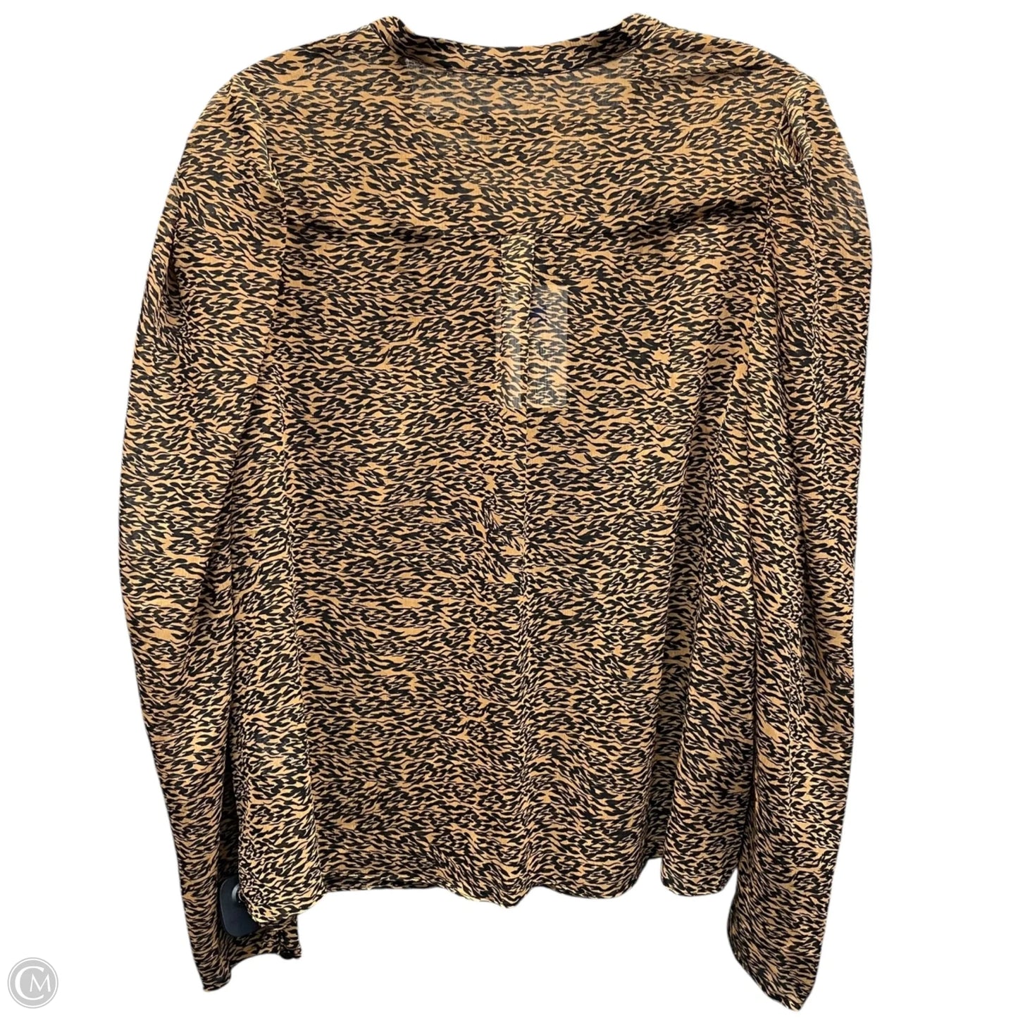 Blouse Long Sleeve By Ted Baker In Animal Print, Size: 12