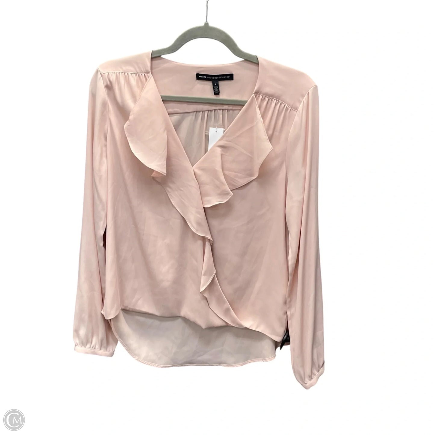 Blouse Long Sleeve By White House Black Market In Pink, Size: 8