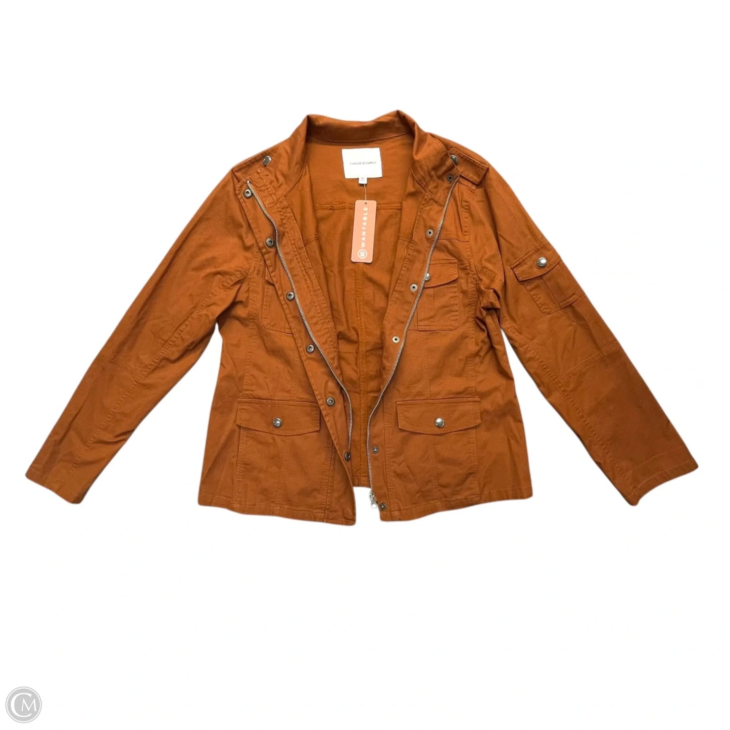 Jacket Utility By Thread And Supply In Orange, Size: Xl