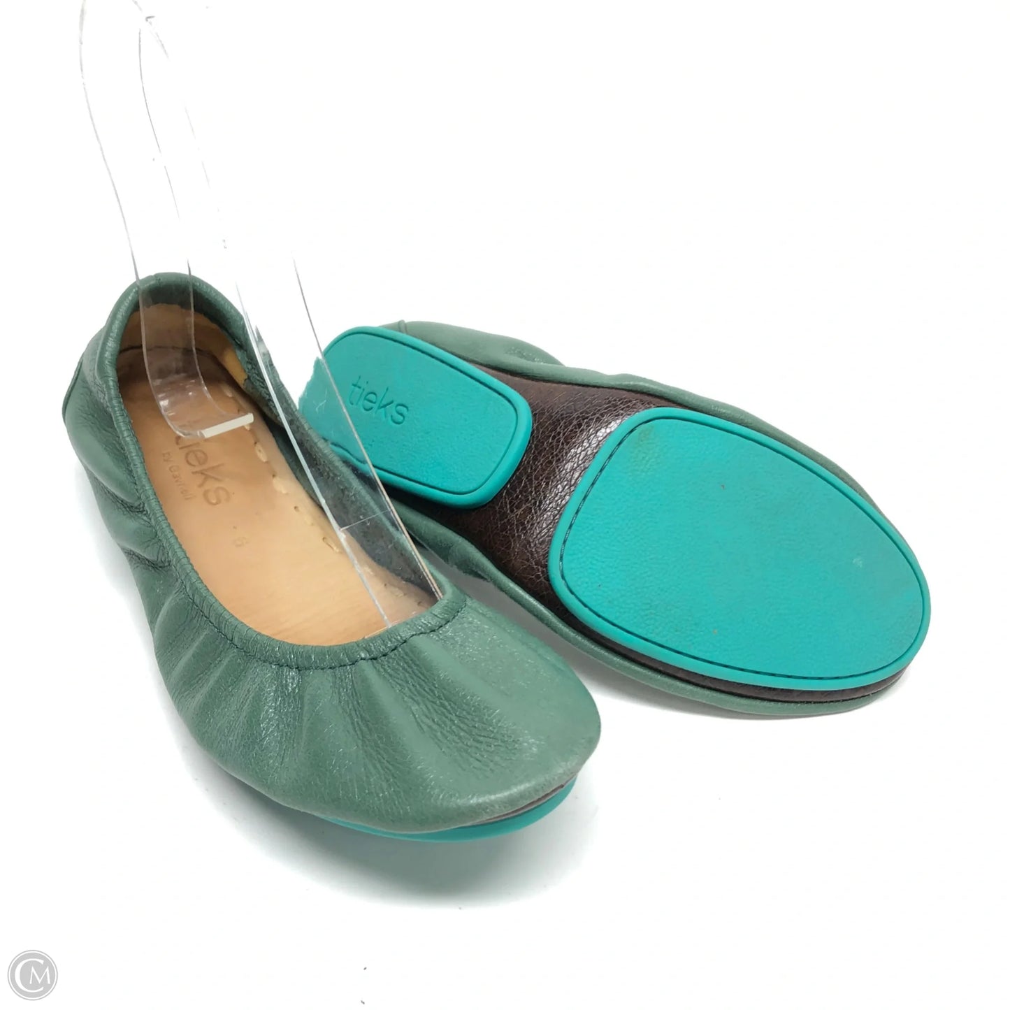 Shoes Flats By Tieks In Green, Size: 6