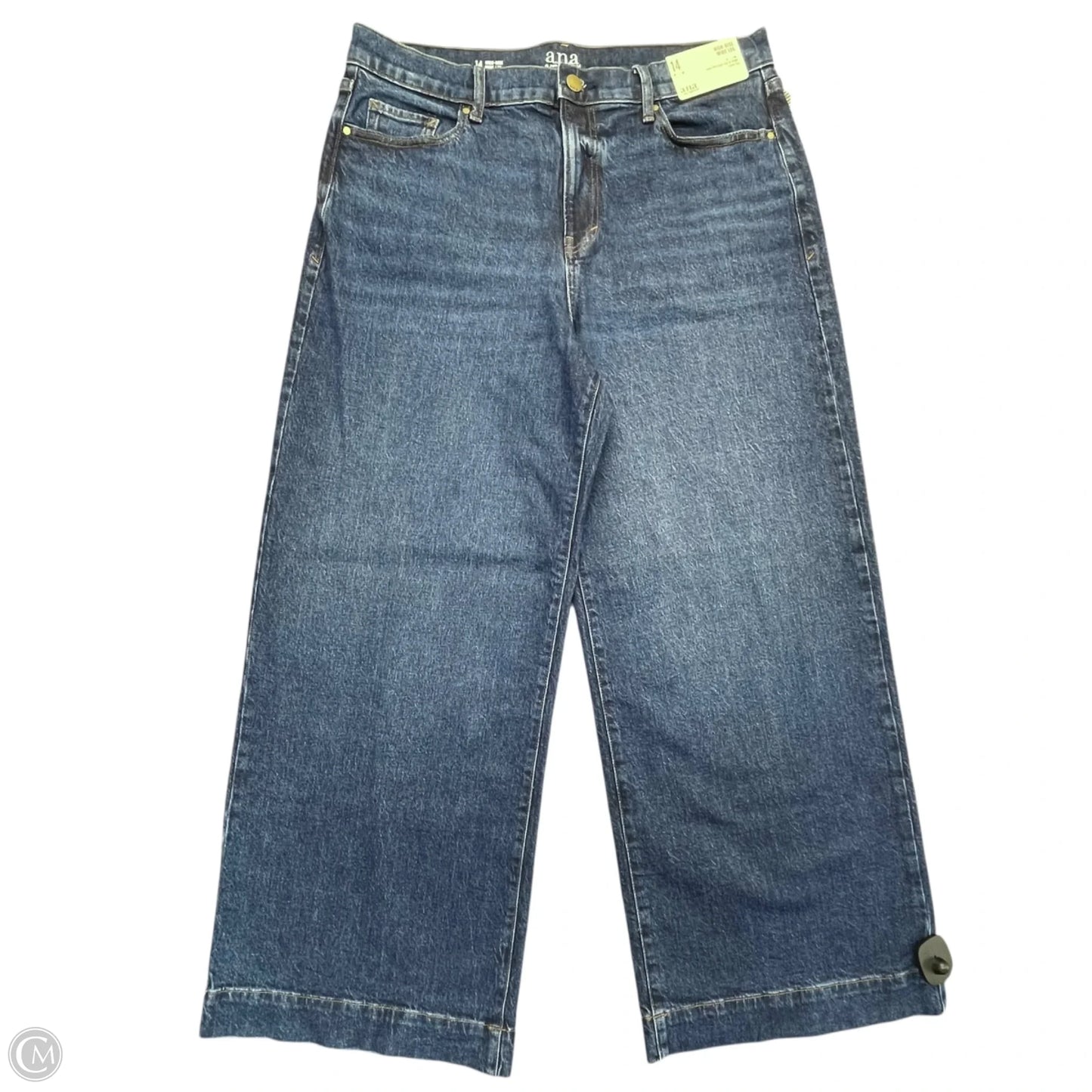 Jeans Wide Leg By Ana In Blue Denim, Size: 14