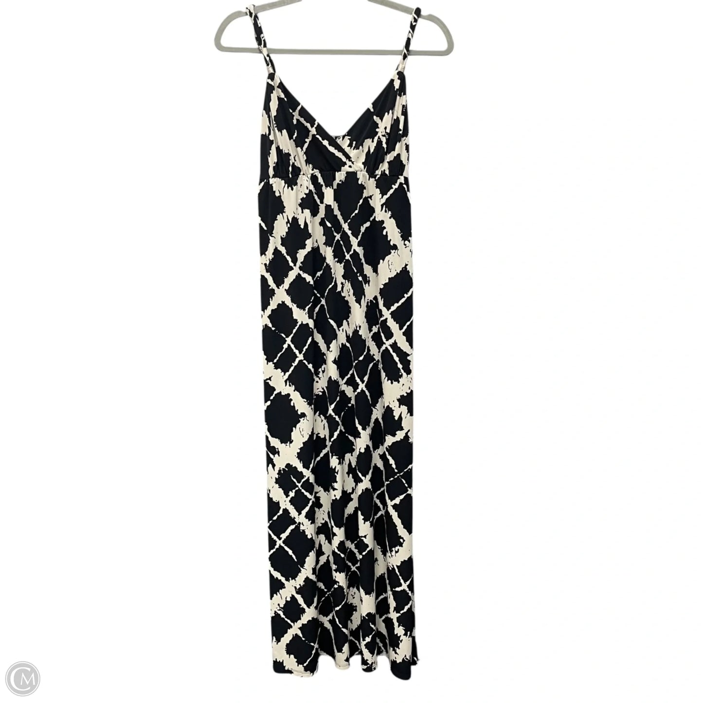 Dress Casual Midi By International Concepts In Black & Cream, Size: M