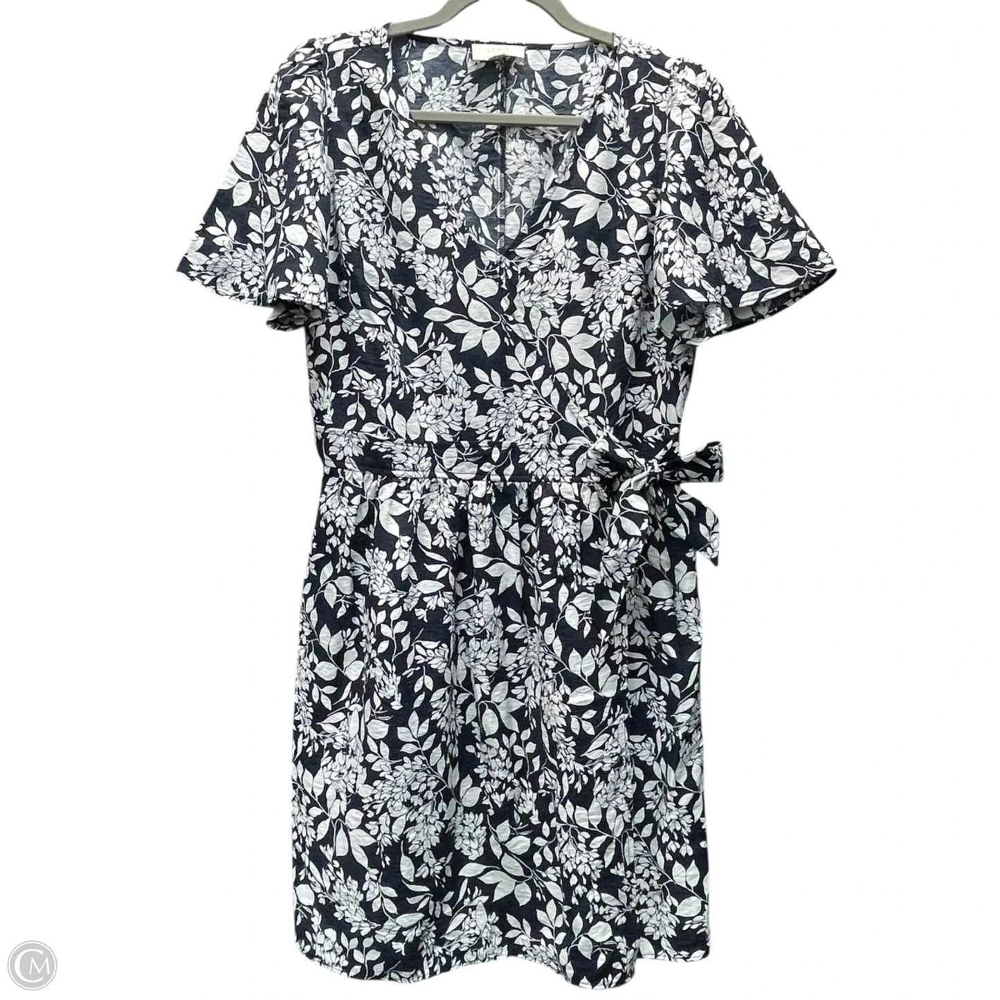 Dress Casual Short By Loft In Blue & White, Size: Sp