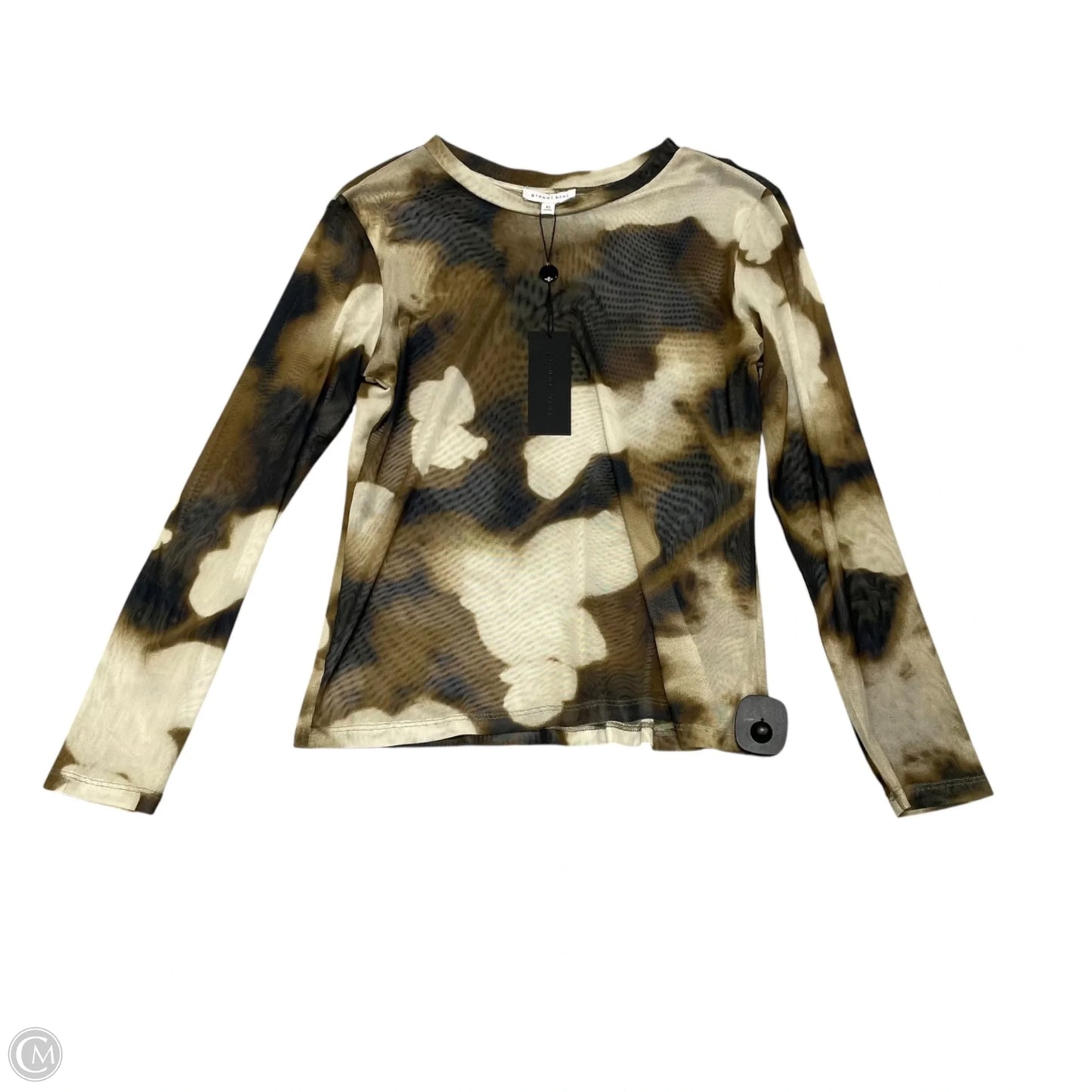 Top Long Sleeve By Gianni Bini In Black & Brown, Size: Xs