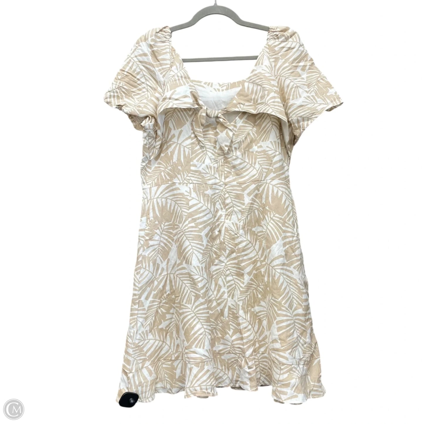 Dress Casual Short By Loft In Tan & White, Size: 10