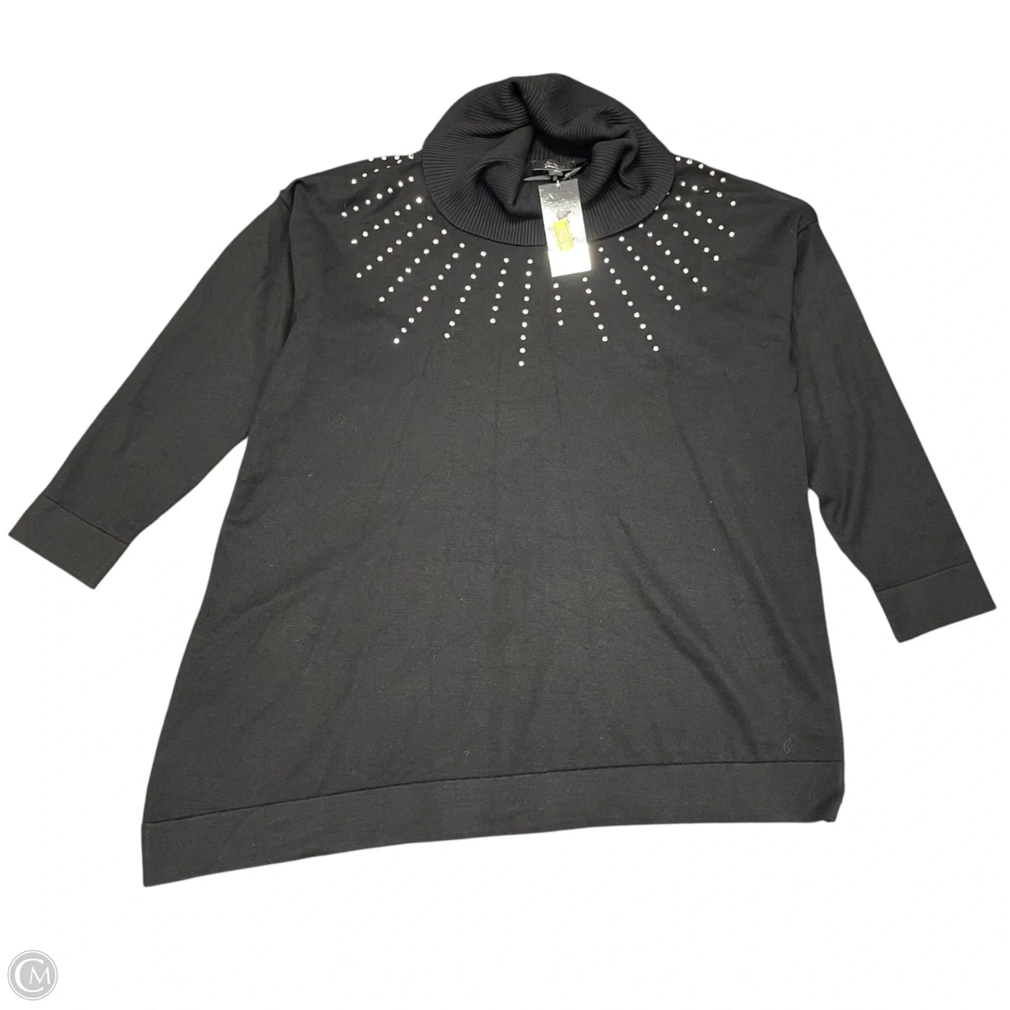 Sweater By Investments In Black, Size: Xl