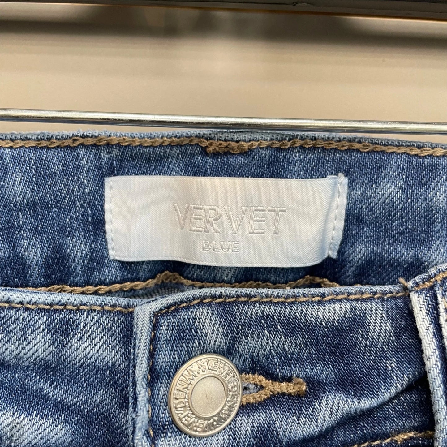 Jeans Flared By Vervet In Blue Denim, Size: 6