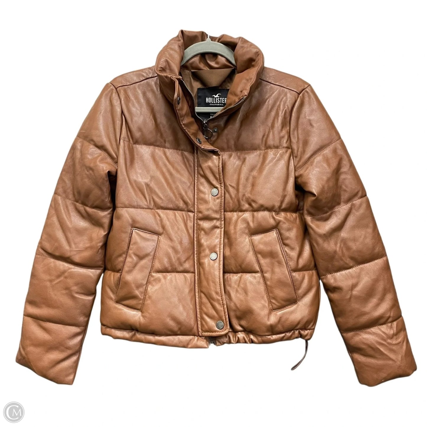 Jacket Puffer & Quilted By Hollister In Brown, Size: Xs