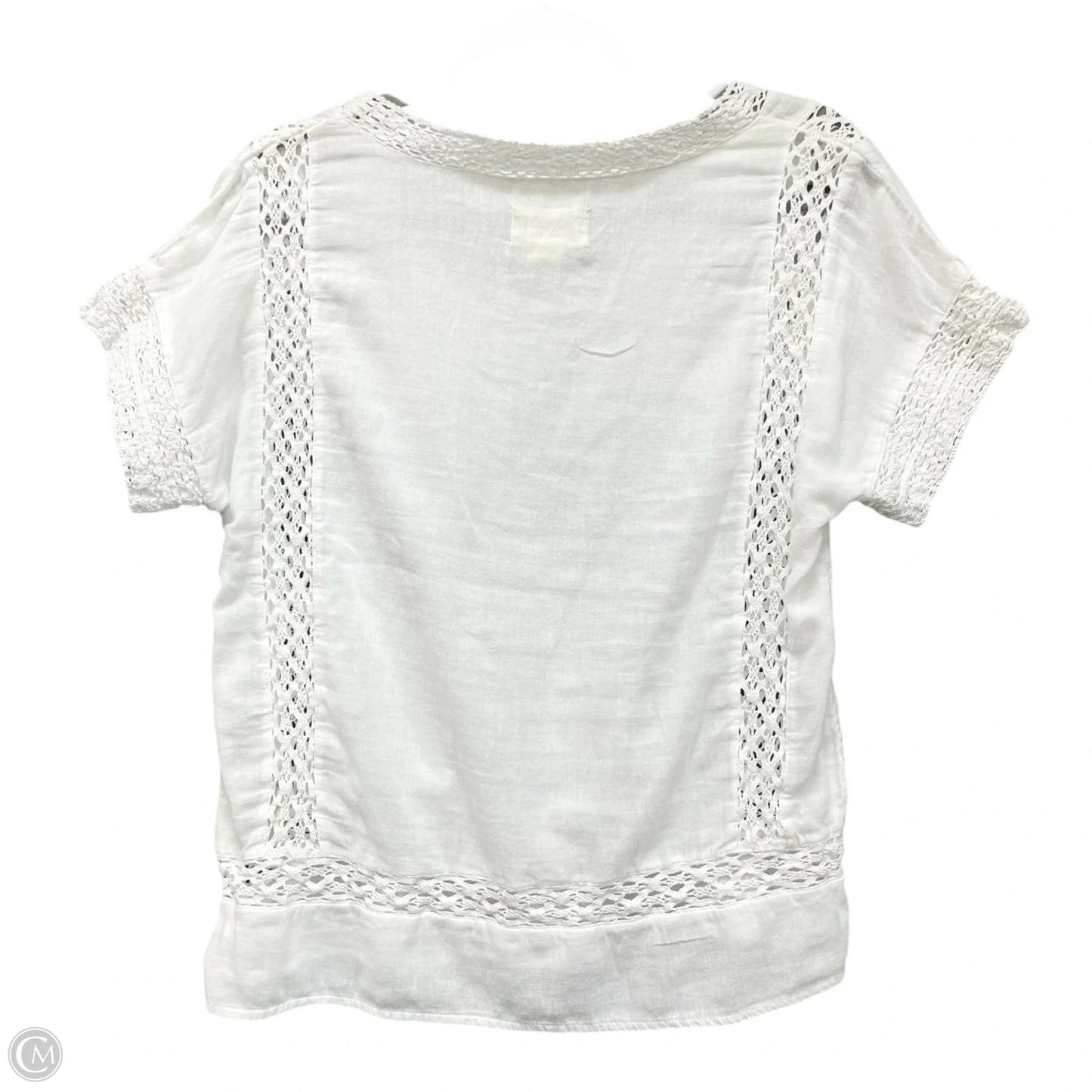 Top Short Sleeve By Denim & Supply By Ralph Lauren In White, Size: M