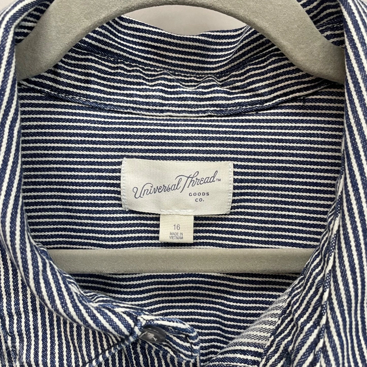 Romper By Universal Thread In Blue & White, Size: 16