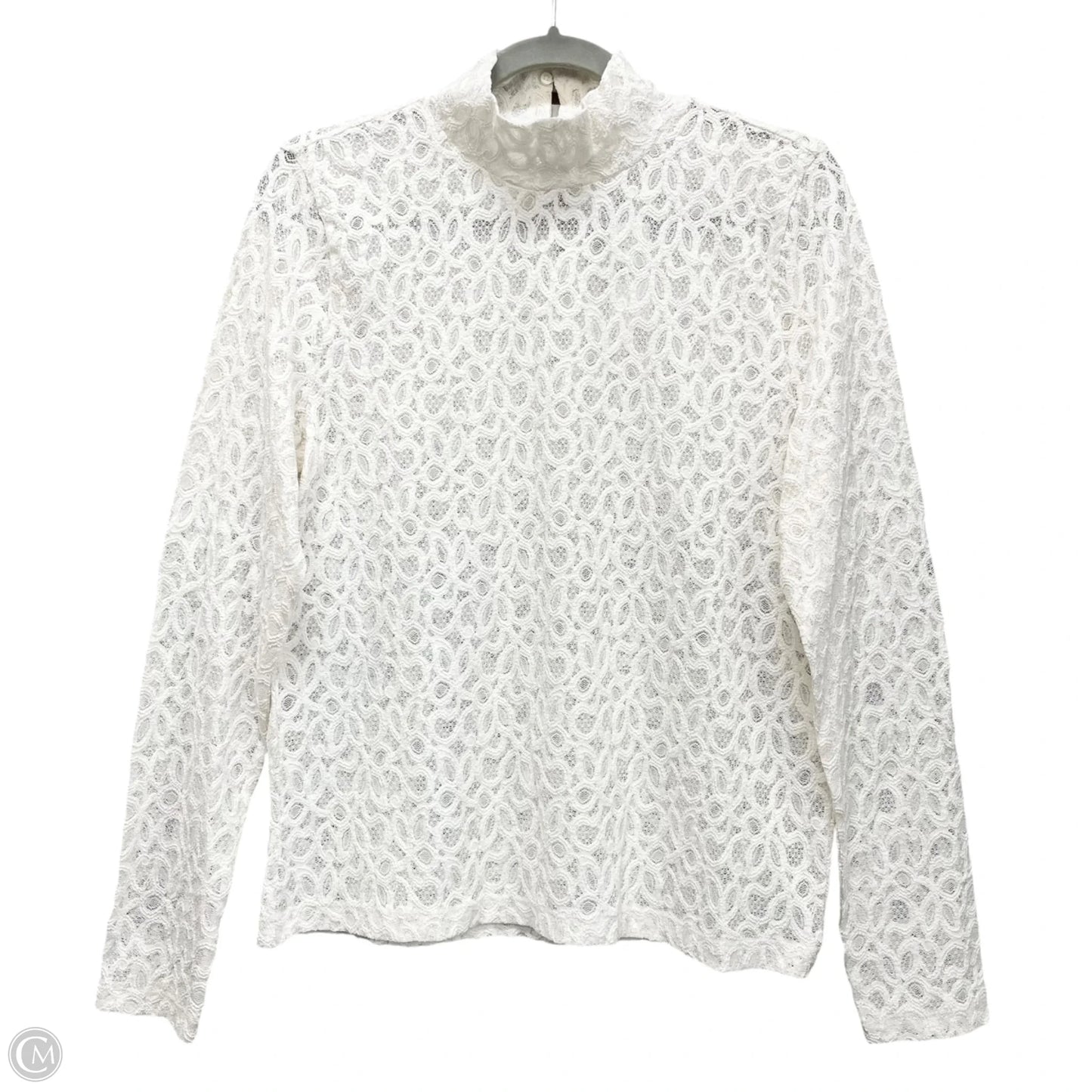 Top Long Sleeve By Loft In Cream, Size: L