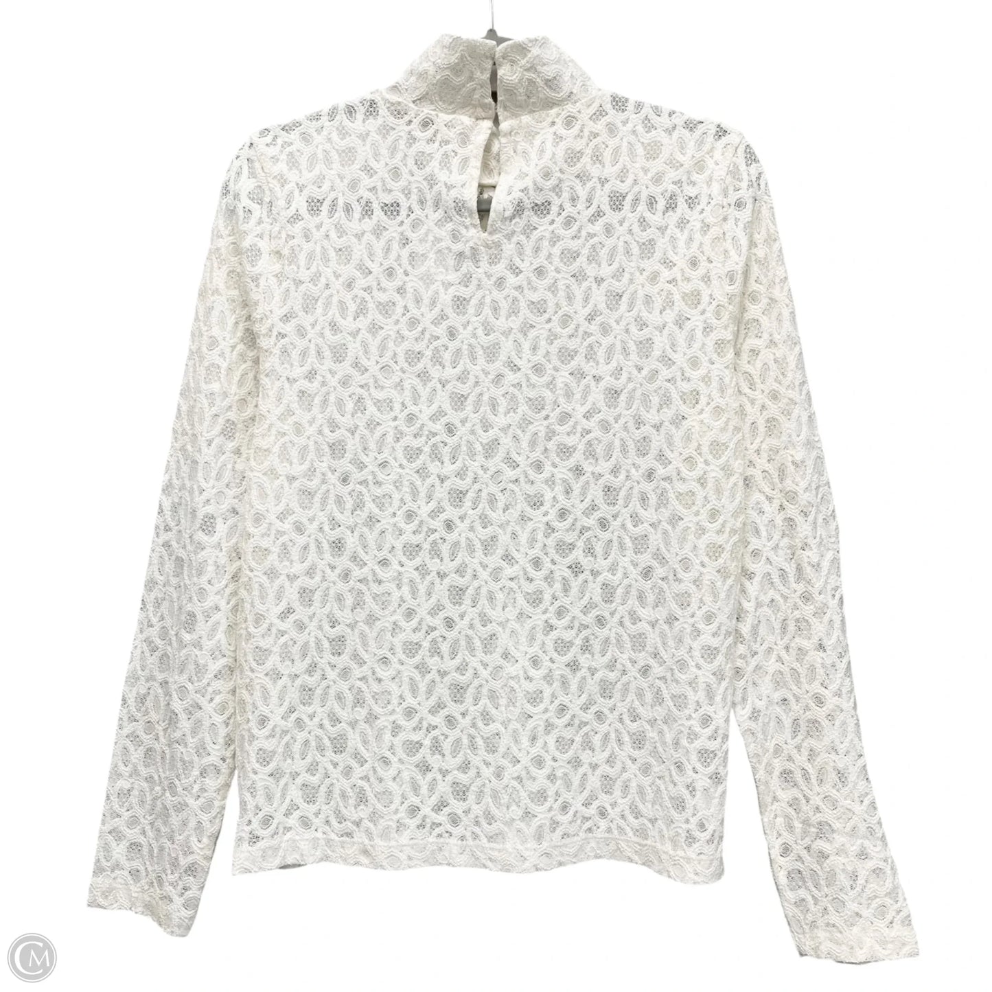 Top Long Sleeve By Loft In Cream, Size: L