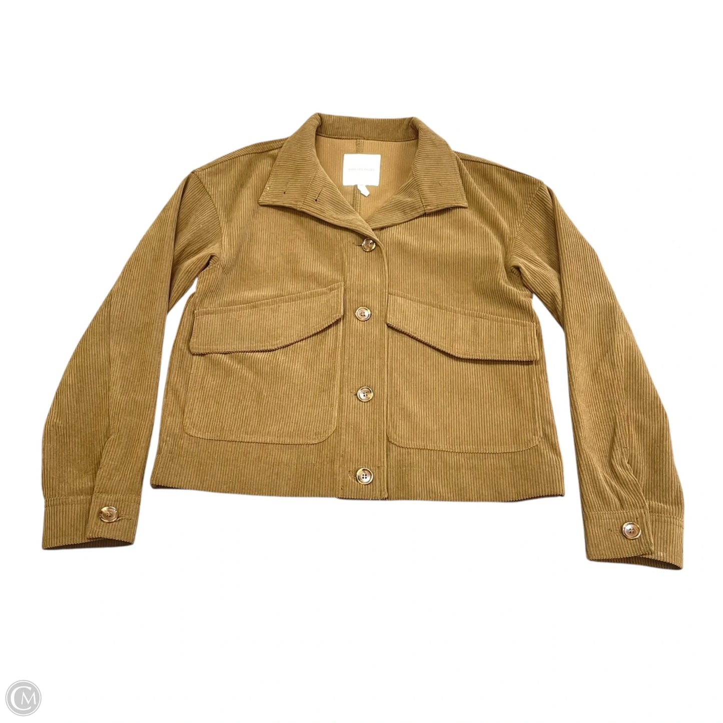 Jacket Shirt By Avec Les Filles In Brown, Size: Xs
