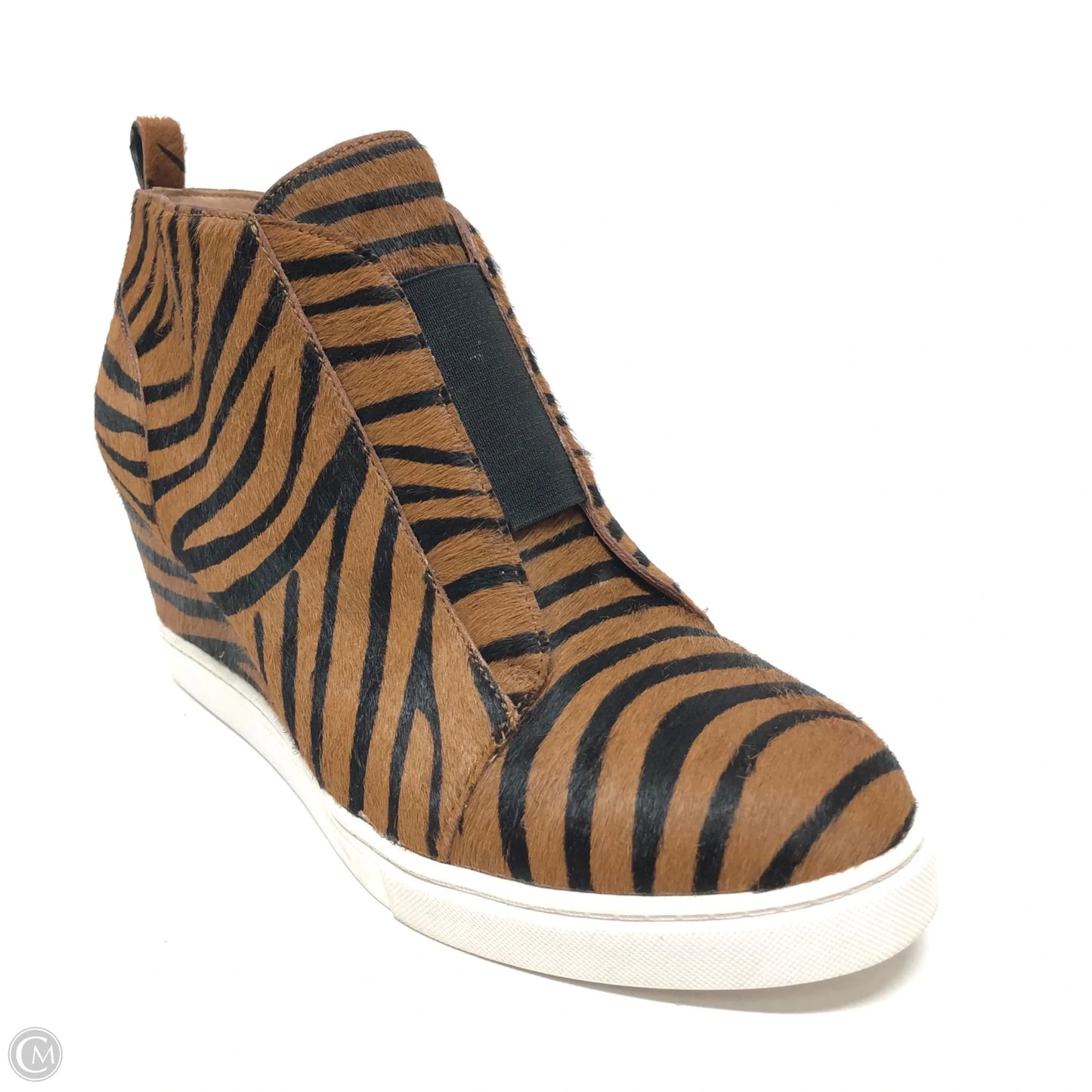 Shoes Heels Wedge By Linea Paolo In Black & Brown, Size: 8.5