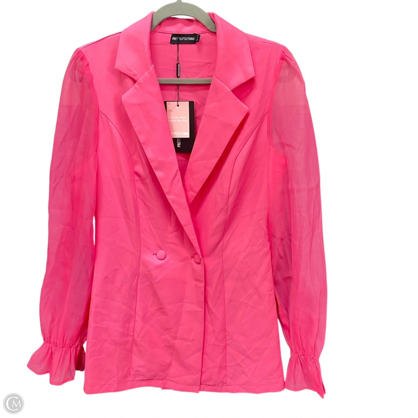 Blazer By Pretty Little Thing In Pink, Size: 4