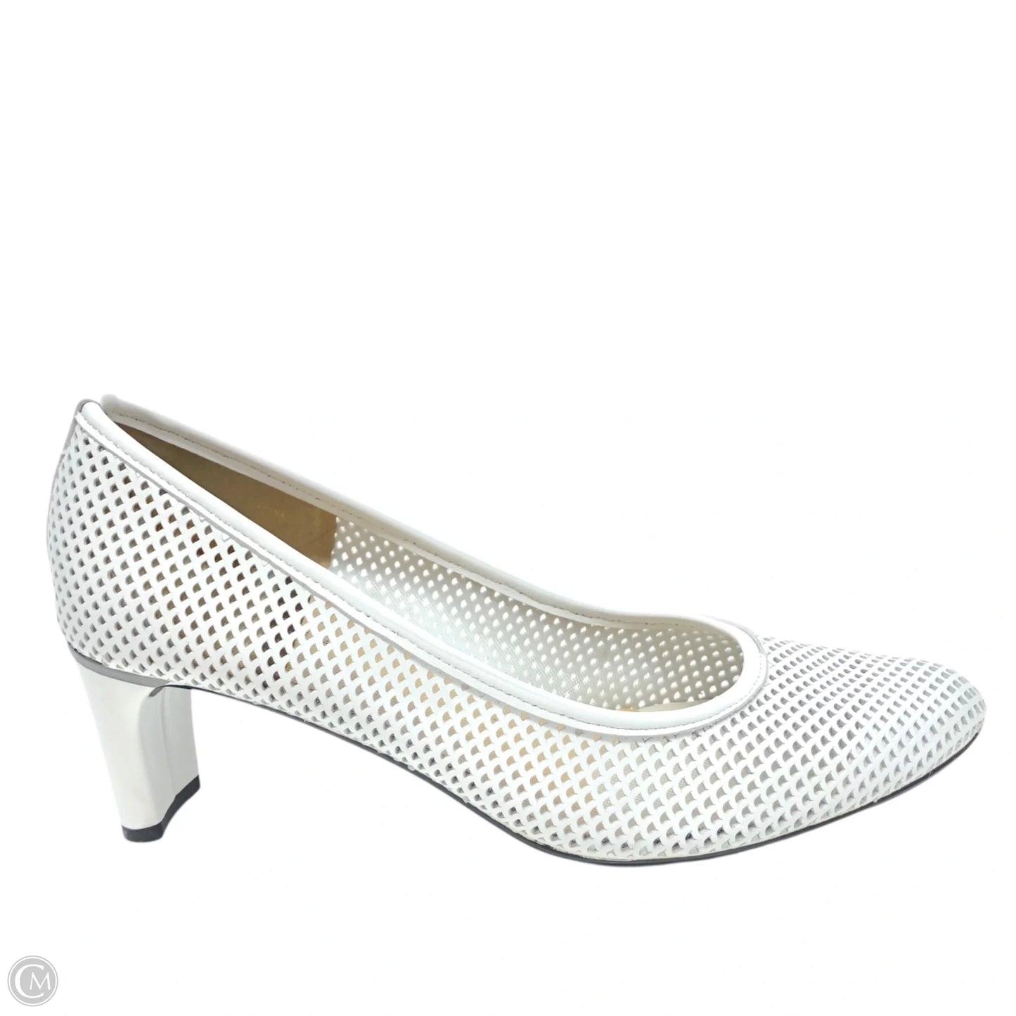 Shoes Heels Kitten By Vaneli In White, Size: 9